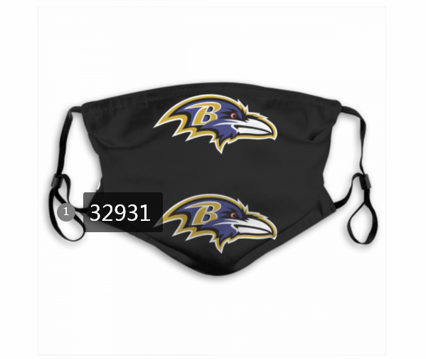 New 2021 NFL Baltimore Ravens 176 Dust mask with filter->nfl dust mask->Sports Accessory